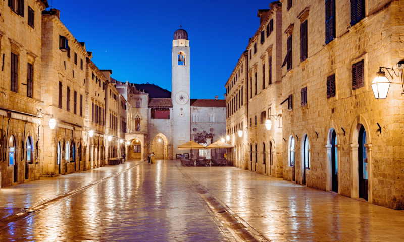 Ulice Stradun v Dubrovníku